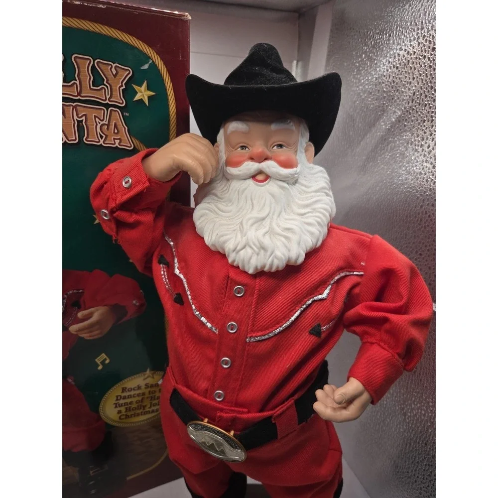 Holly Jolly Rock Santa Singing Hip-Swingin' Santa 1999 Alan Jackson SEE NOTES